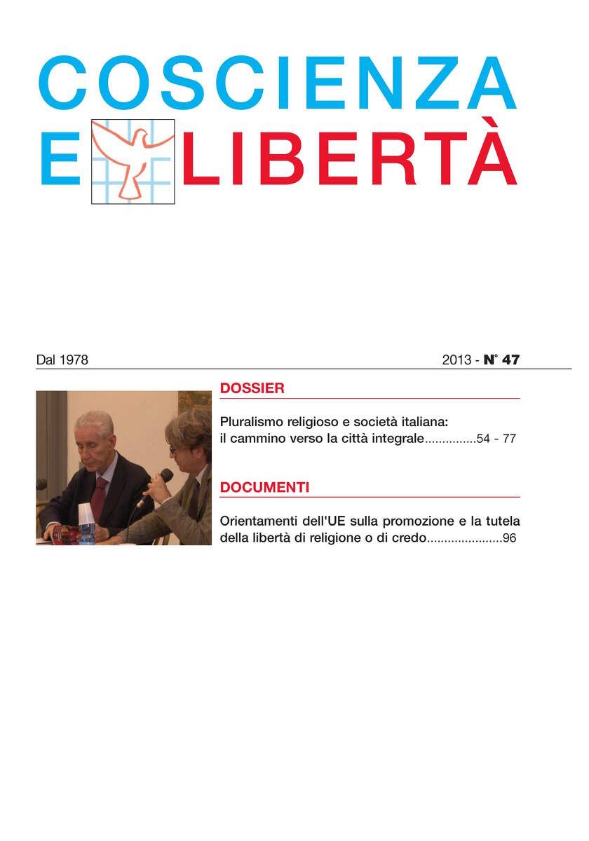 COSCIENZA E LIBERTÀ N.47 2013