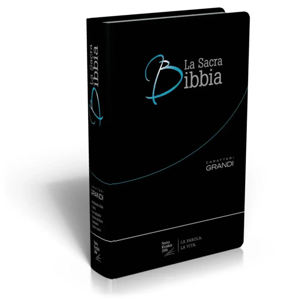 BIBBIA NR Fto 14x21 CARATTERI GRANDI PELLE NERA