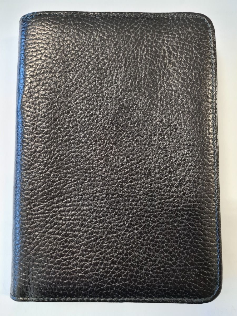 COPRIBIBBIA PELLE NERA FORMATO 12 X 17