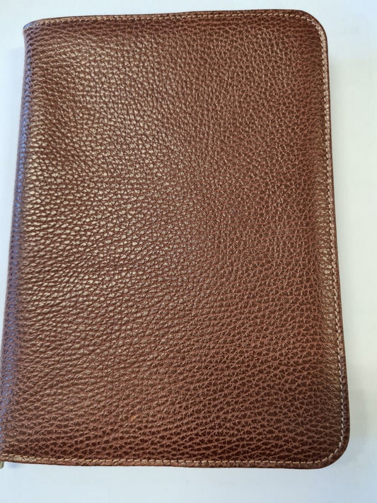 COPRIBIBBIA PELLE MARRONE FORMATO 15 X 20