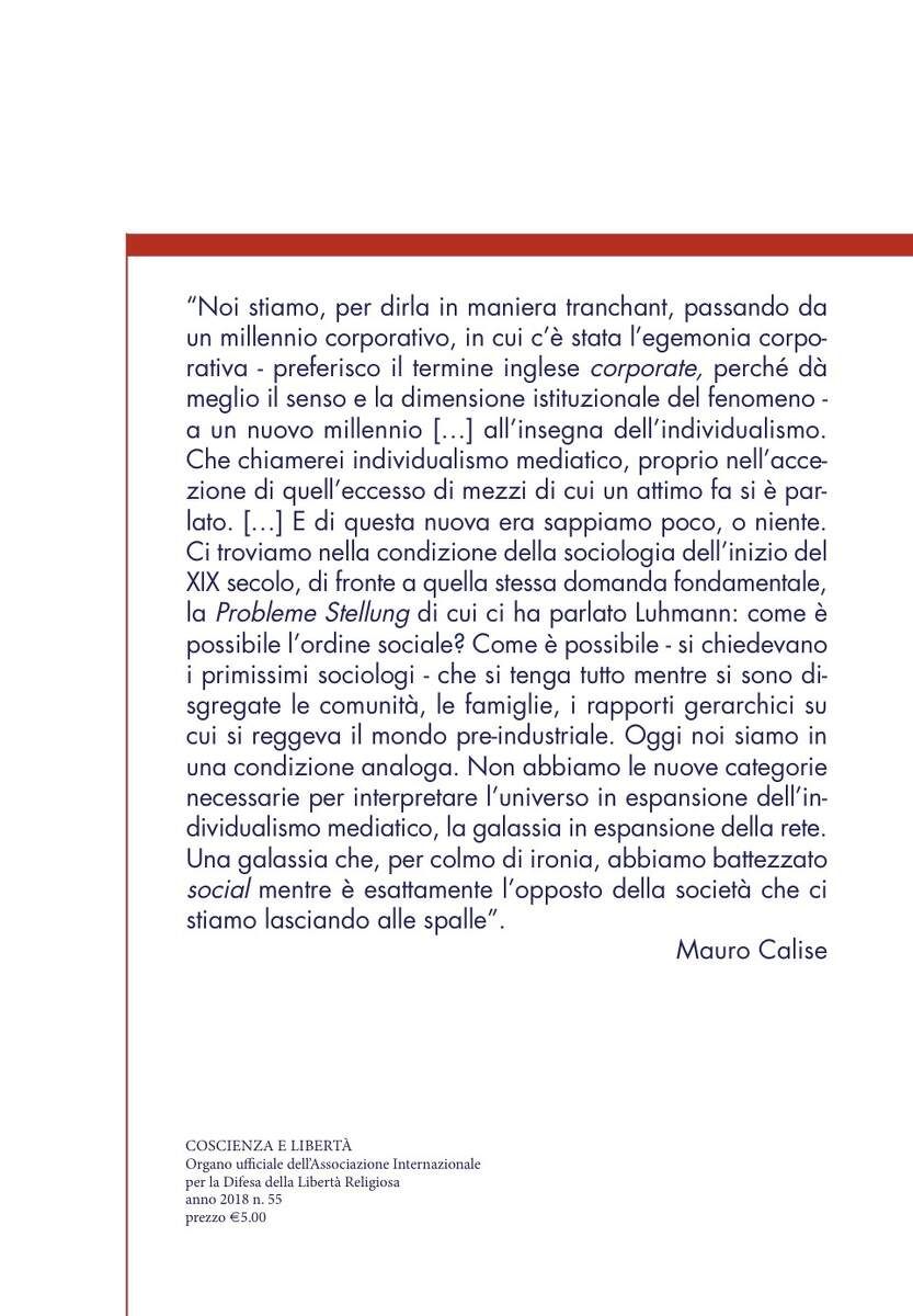 COSCIENZA E LIBERTÀ N.55 2018