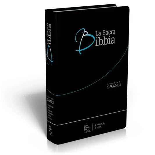 BIBBIA NR Fto 14x21 CARATTERI GRANDI PELLE NERA