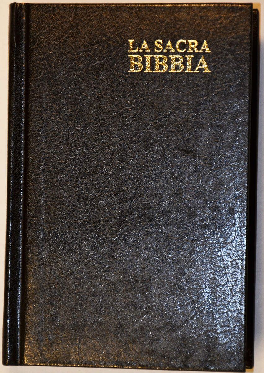 BIBBIA E03EN -NERA TASCABILE 8 5 X 12 5 - Edizioni ADV shop
